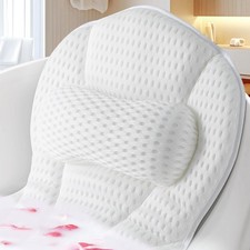 Bath Pillows for Tub, Luxury Bath Pillow for Neck and Back - with Comfortable...