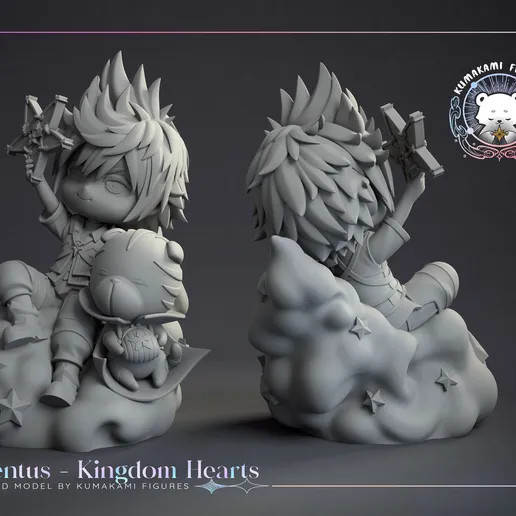 Kingdom Hearts Bundle 1/8 1/6 Resin Figure Unpainted or Hand-Painted Fan Art