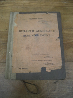 Original WW2 Boulton Paul Defiant RAF manual Merlin XX engine