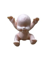 Vtg 1990's Mattel ARCO Magic Nursery Silicone Rubber Mini Bare Baby Figure
