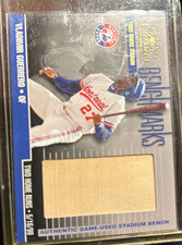 2001 Donruss Classics Benchmarks Gane Used Vladimir Guerrero Expos