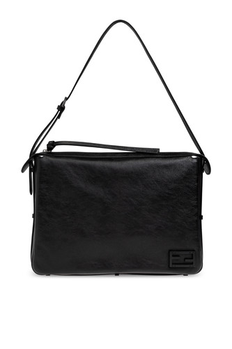 FENDI Simply Large $3590 Black Leather Shoulder Bag New & Authentic