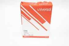 Universal Copy Paper 8.5" x 11" 500 Sheets 20 lb 92 Bright UNV21200 White