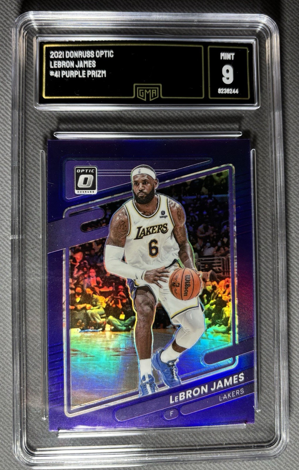 2021-22 Panini Donruss Optic - LeBron James #41 Purple Prizm