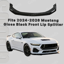 Ecoboostgt S650 Gloss Black Front Bumper Lip Splitter For 2024-26 Ford Mustang