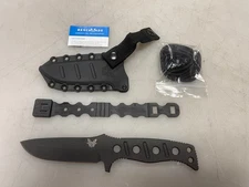 Benchmade 375 Adamas Sibert D2 Steel Fixed Black Knife Blade with Sheath No Box