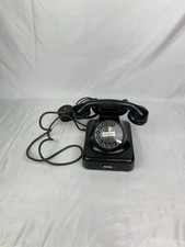 Wählscheibentelefon W48 Schwarz 1959 defekt Deko Bastler Post