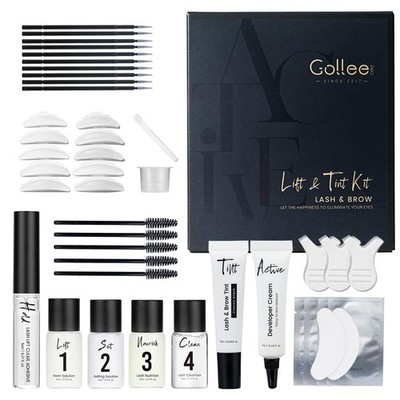 4 in 1 Wimpernlifting Set & Wimpern Färben Schwarz, Neu Lash Lifting Set, Pro...