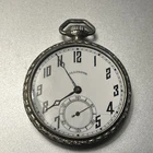 Illinois Silver 12 Size 17 Jewel Grade 405 Pocket Watch Running Antique Penn