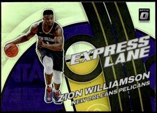 2021-22 Donruss Optic #12 Zion Williamson Express Lane Purple E1