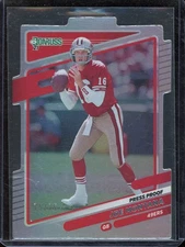 2021 Donruss Joe Montana Silver Press Proof Die-Cut 75/75 #57