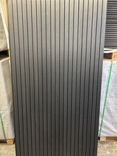 Dark Grey Slatted Tongue & Groove Composite Gate & Fence Board Panels BULK DEAL