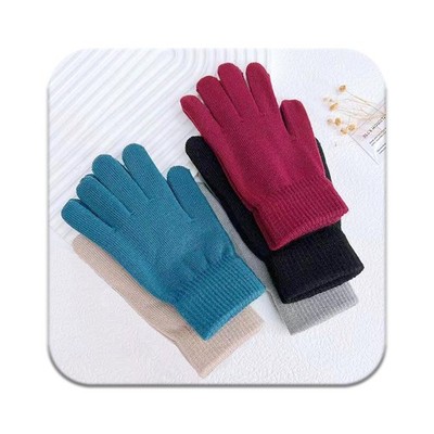Winter Magic Gloves for Women - 5 Pairs of Stretchy Knit Warm Mittens for 5 C...