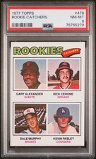 1977 Topps Rookie Catchers Dale Murphy #476 PSA 8 NM-MT New PSA Label