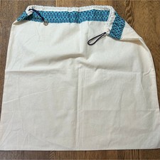 New Tory Burch Drawstring Dust Bag for Shoes/Handbags w Gold Logo Charm 22  x24  