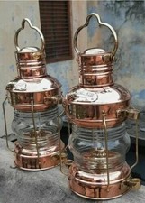 Set 2 St&uuml;ck 14 Zoll Maritim Messing & Kupfer Anker Boot Licht &Ouml;llampe Schiff ...