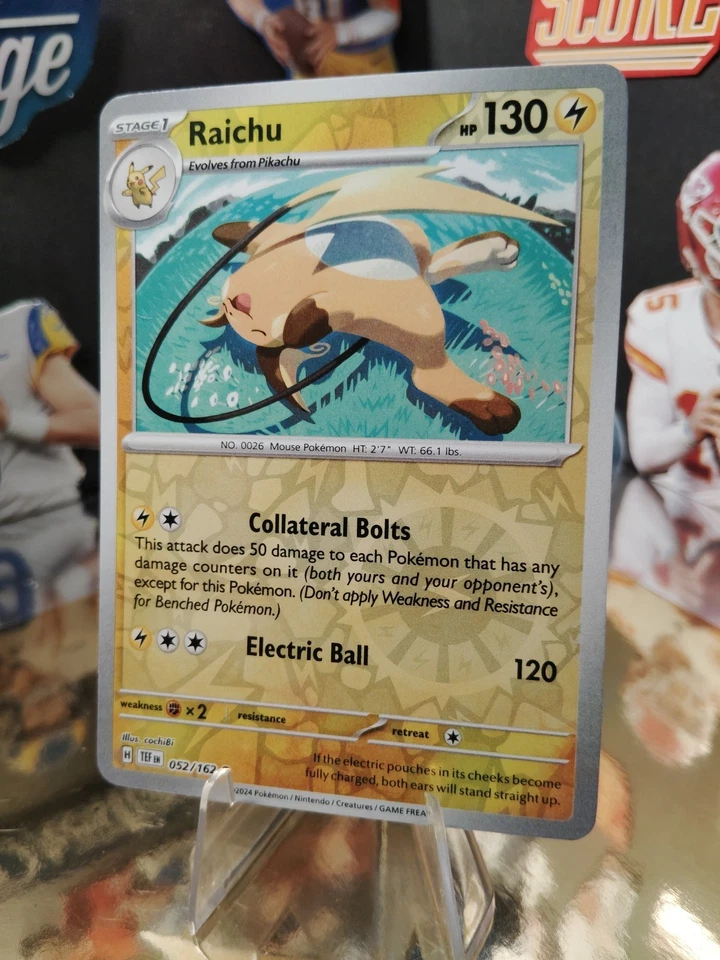 Raichu 052/162 SV05: Temporal Forces Reverse Holo - Image 2 of 4