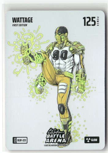 2026 Bo Jackson Battle Arena #BLBF-223 TJ Watt WATTAGE Blizzard Battlefoil GLOW