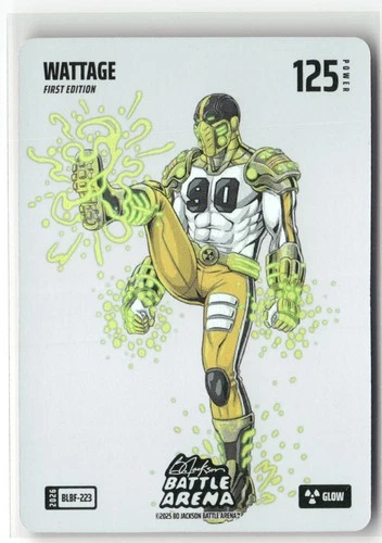 2026 Bo Jackson Battle Arena #BLBF-223 TJ Watt WATTAGE Blizzard Battlefoil GLOW