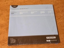 Creative Memories Black Scrapbook Pages 12 Sheets 8x8" 2008 Album BRAND NEW