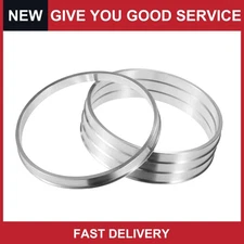 Universal OD 106.1mm to ID 100mm Aluminum Alloy Car Hub Centric Rings Pack of 4