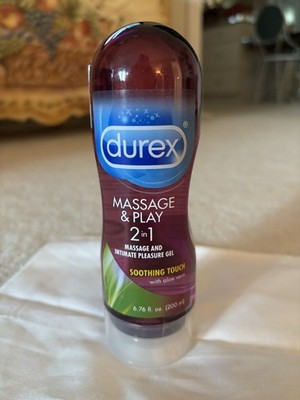 Durex Massage & Play 2 in 1 Massage and Intimate Pleasure Gel Sensual 6.76oz.