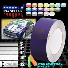 Matte Color Racing Stripes Vinyl Wrap Decal For Toyota Corolla Stripe 25FT /50FT