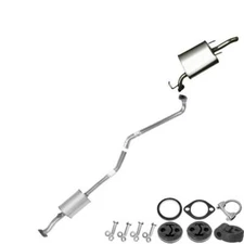 Stainless Steel Exhaust System w/ Hangers + Bolts Fits:95-97 Corolla Geo Prizm