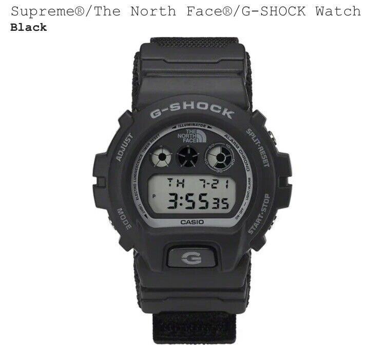 Supreme X The North Face X Casio G Shock Watch Black - Ready Supreme X The North Face X Casio G Shock Watch Black - Ready
