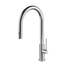 MGS SPINDN-P Deck Mounted Pull Down Kitchen Faucet POLISHED CHROME New