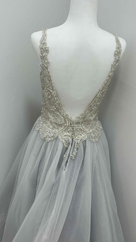 Maggie Sottero Wedding Gown Dress Blue Size 10 New - Picture 2 of 5
