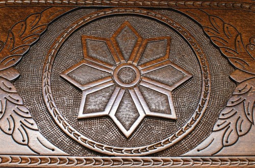 Wooden Backgammon Snowflake engraved - 23.6 inch - handmade - personalized - Picture 6 of 6