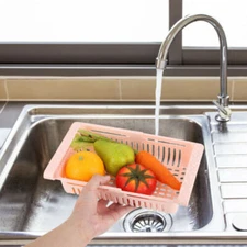 2 Pcs Retractable Fridge Storage Basket Refrigerator Food Storage Drawers Box