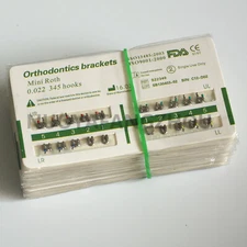 20 Packs Dental Brackets Mini Roth 022 345 Hooks Mesh Base Bondable Ultrathin