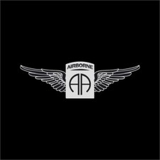 US Army 82nd Airborne wings Military 1 Color Window Car Wall Vinyl Decal Sticker