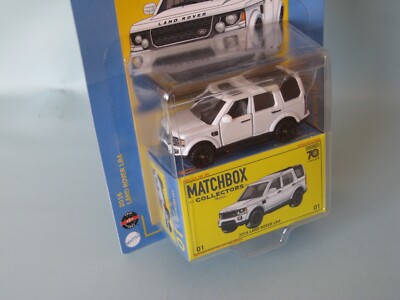 Matchbox Land Rover Discovery 3 / LR4 weiß Spielzeug Modellauto 70mm Disco k