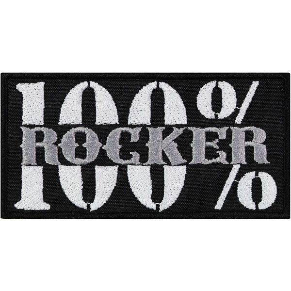 AufnäHer: 100% Rocker AufbüGler/Patch/Flicken/BüGelbild/Applikation-image