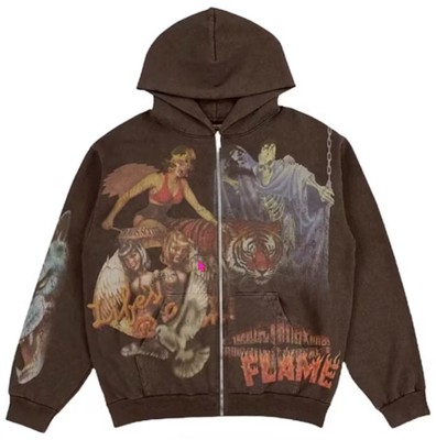 Travis Scott Utopia Circus Maximus 2023 Tour Zip Up Hoodie -2xl