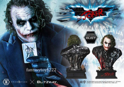 Prime 1 Studio X Blitzway PBDC-08 1/3 Joker Heath Ledger Bust Statue INSTOCK