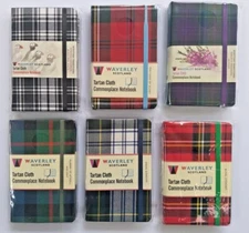 Waverley Scotland Tartan Cloth Notebook - Various Styles - SCOTLAND GIFT