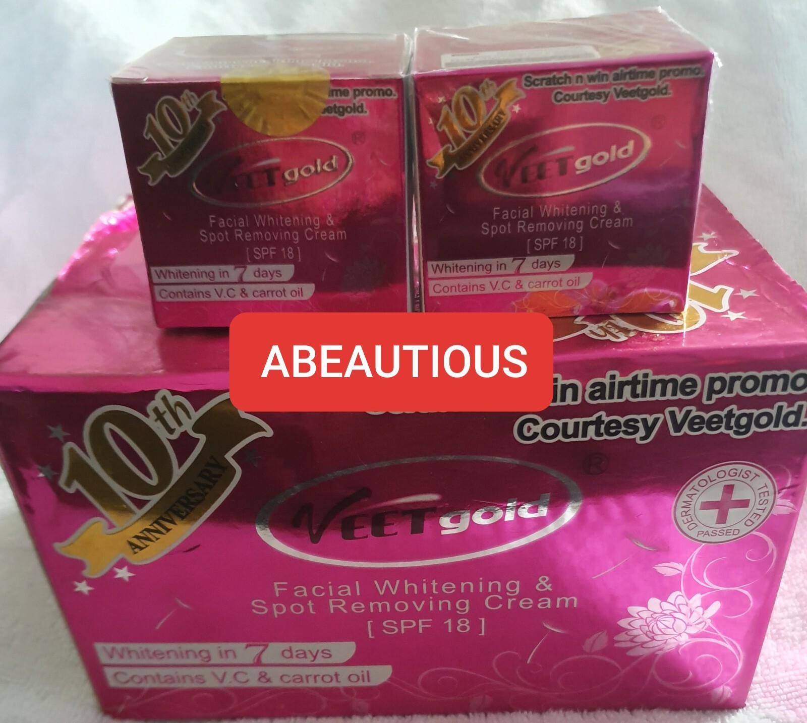 2X Veet Gold Face Whitening And Dark Spot Cream SPF18 eBay