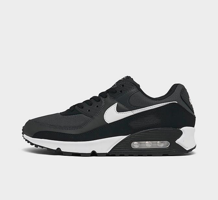 Nike Air Max 90 Iron Grey Smoke Black White Men's Sneakers