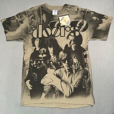 The Doors Jim Morrison All Over Print AOP Winterland Vtg Rock Band T Shirt L-NWT