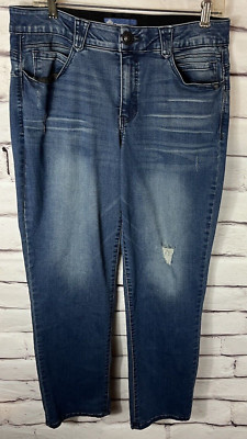 Democracy ''Ab''solution Womens Size 12 Blue Jeans Stretch Comfort