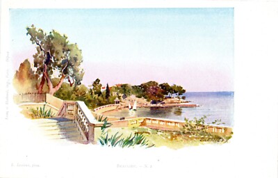 FRANCE -- BEAULIEU sur MER -- CPA --  D' après une aquarelle d' Ernest LESSIEUX