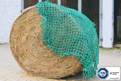 Premium Rundballen Heunetz Konege 1,40m x 1,40m x 1,60m hoch MW 3,0cm Futternetz