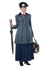 Mary Poppins Womens Costume Nanny Halloween Fancy Dress Up California Costumes