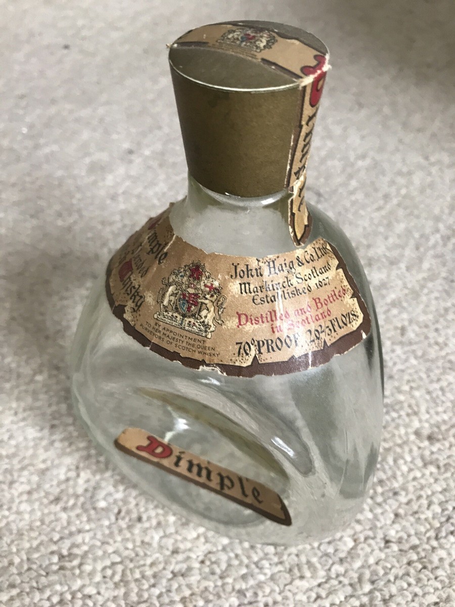 Vintage HAIG DIMPLE Whisky Decanter Bottle Rare Screw Top Lid | eBay