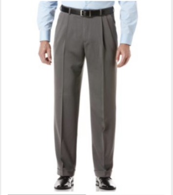 perry ellis slim fit tech portfolio dress pant Perry Ellis Portfolio Men's Slim Fit Solid Flat Front Pants in Black, Size 34, 100% Polyester