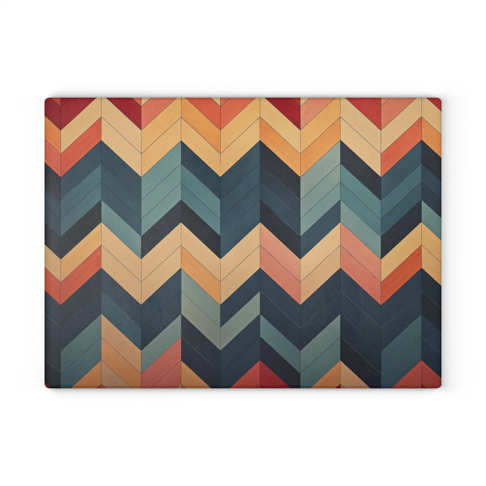 Multicolor Chevron Glass Cutting Board - Vibrant Kitchen Decor
Opens in a new window or tab